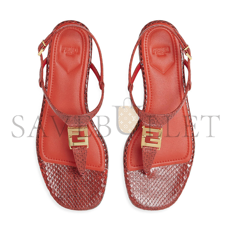 F**di ffold leather sandals